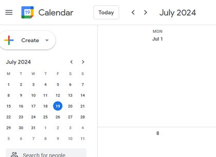 Google Calendar reference