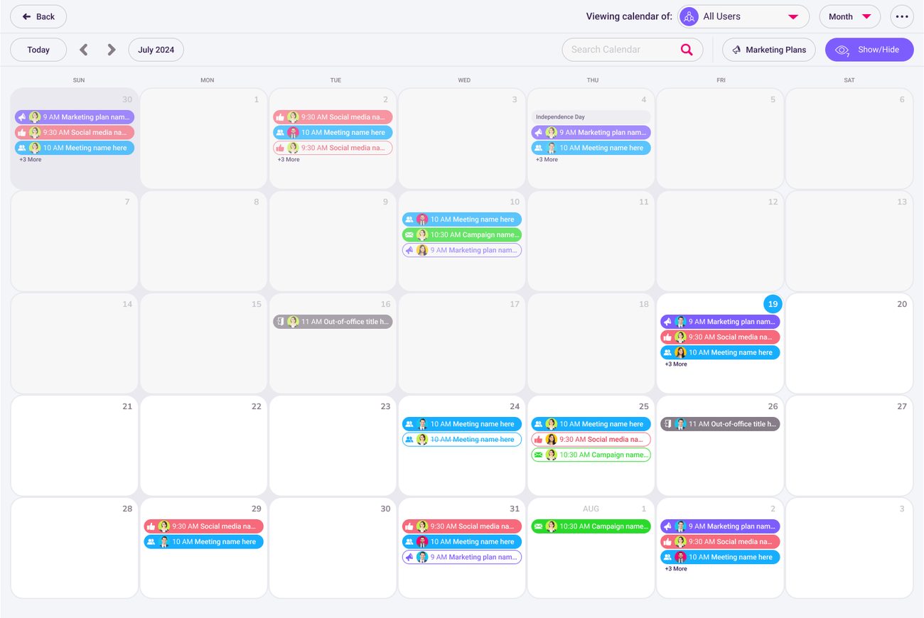 Month view