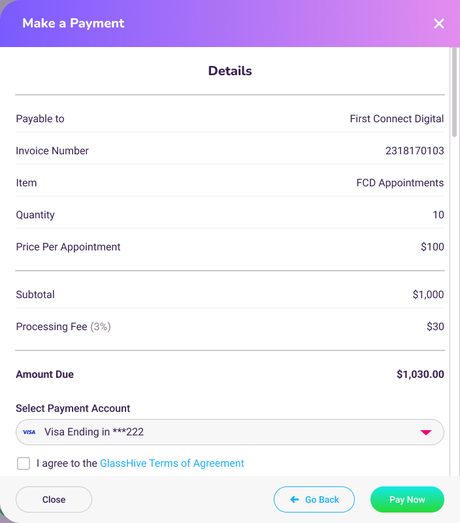 Make a payment