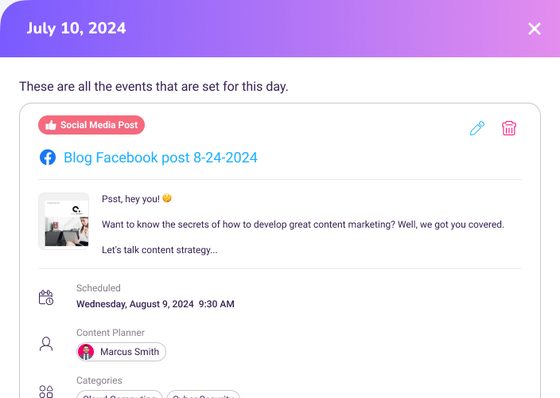 Day overview