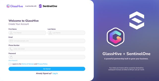 Co-branded sign-up page