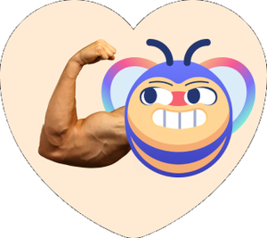 Team bee sticker