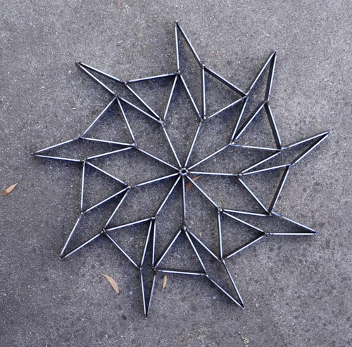 Welded steel star, practice piece 2